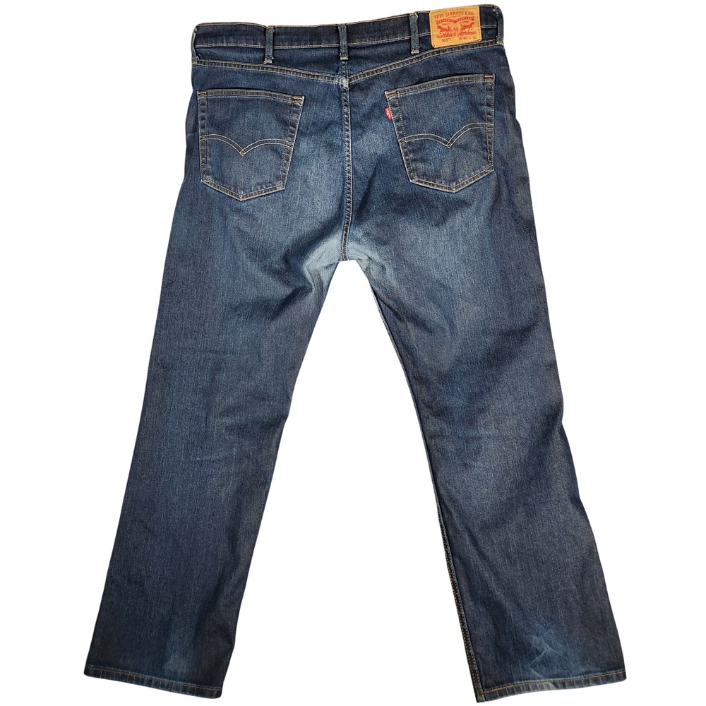 Levi's 505 Jeans Men's 40X30 Blue Dark Wash Straight Fit‎ Classic Denim - Picture 9 of 12